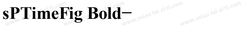 sPTimeFig Bold字体转换